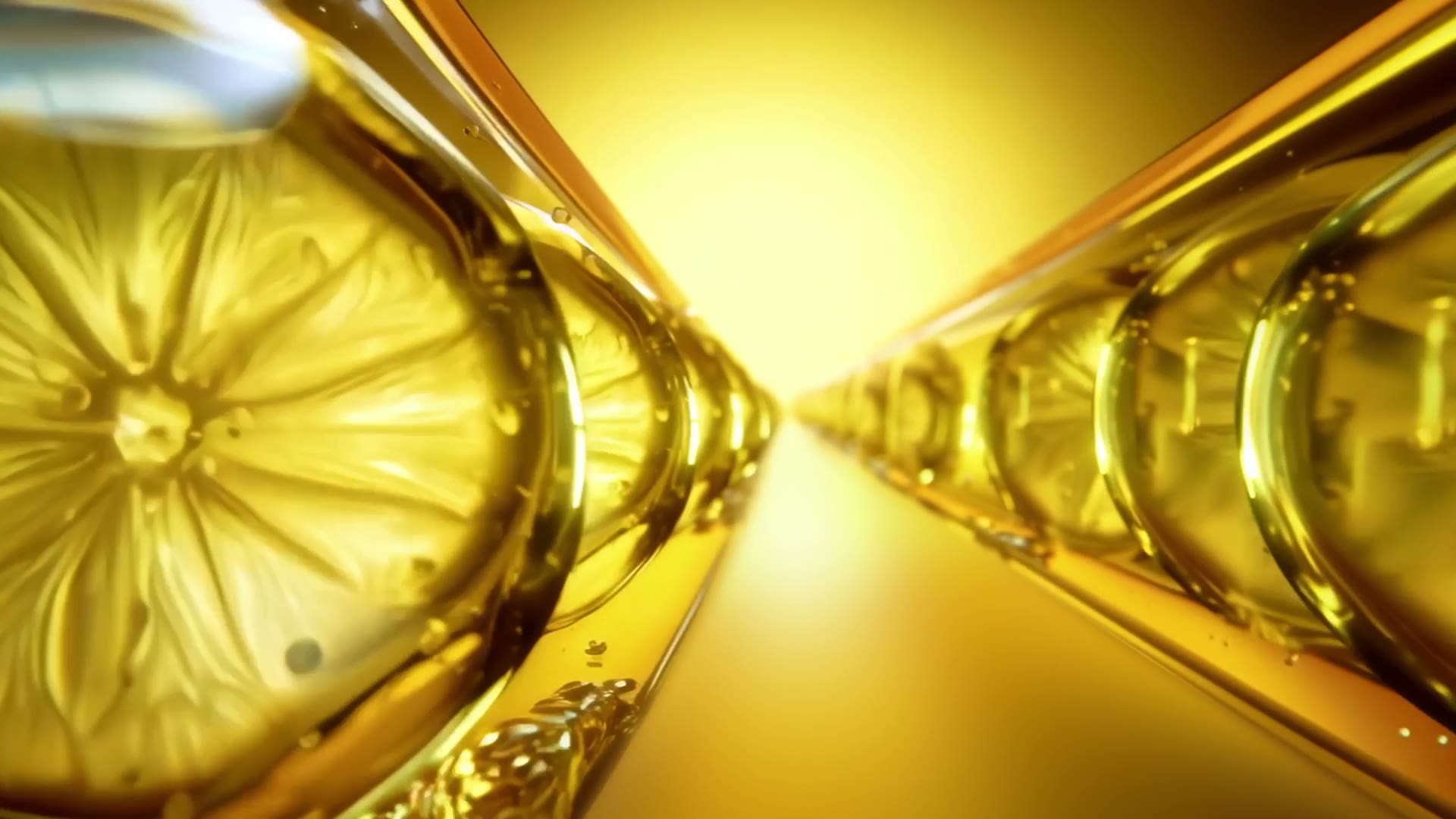 Garnier High Tech Nature, light through Vitamin C glass worlds
